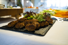 Mini-Fleischlaibchen vom Buffet