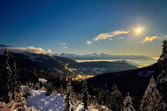 Aussicht beim Abstieg mit tollem Nachthimmel Aussicht beim Abstieg mit tollem Nachthimmel